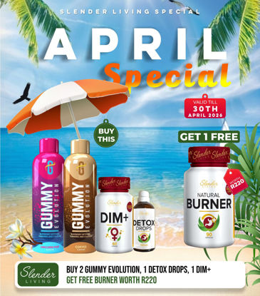 Picture of 2 Evolution + 1 Dim + 1 Detox + 1 Free Fat Burner - April Special 4